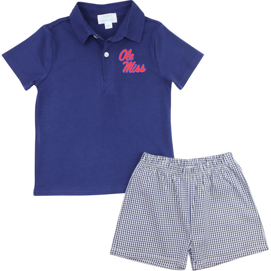 Officially Licensed Ole Miss Polo Short Set