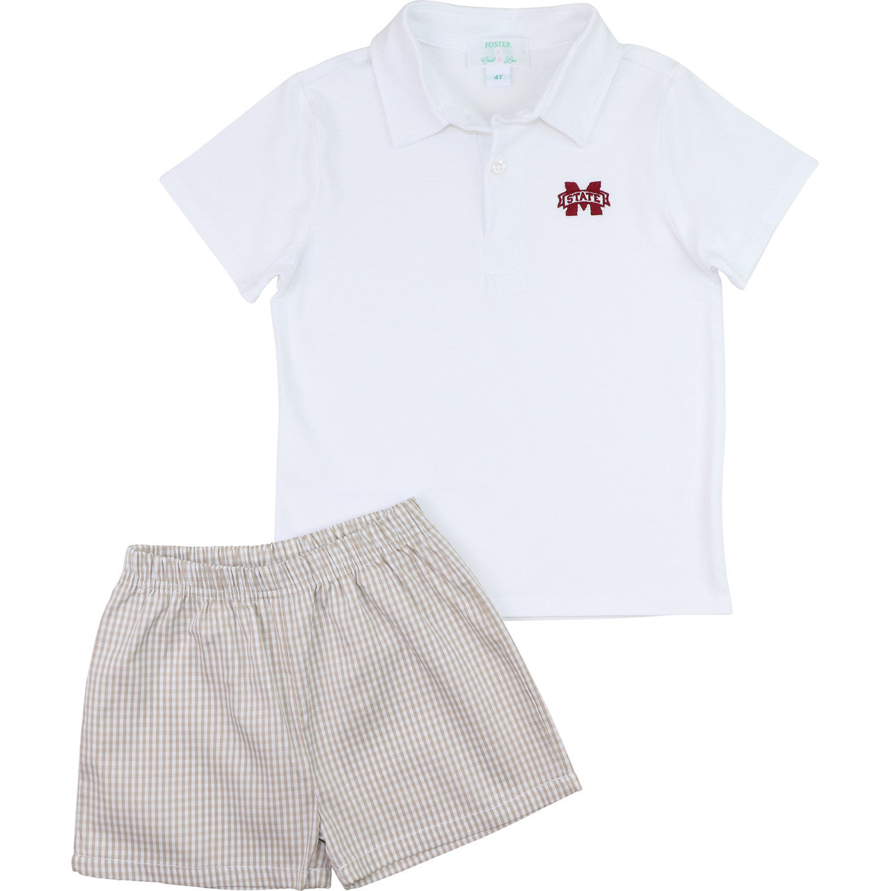 Officially Licensed Mississippi State Polo Short Set