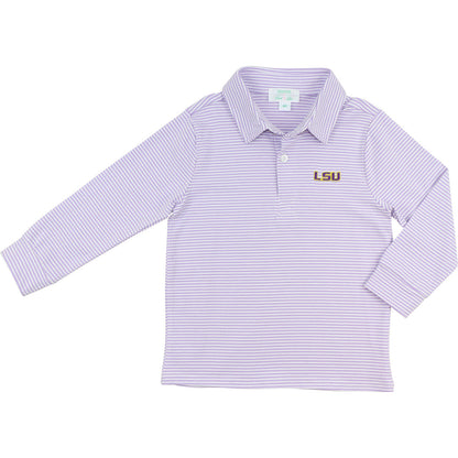 Officially Licensed Knit LSU Polo Shirt