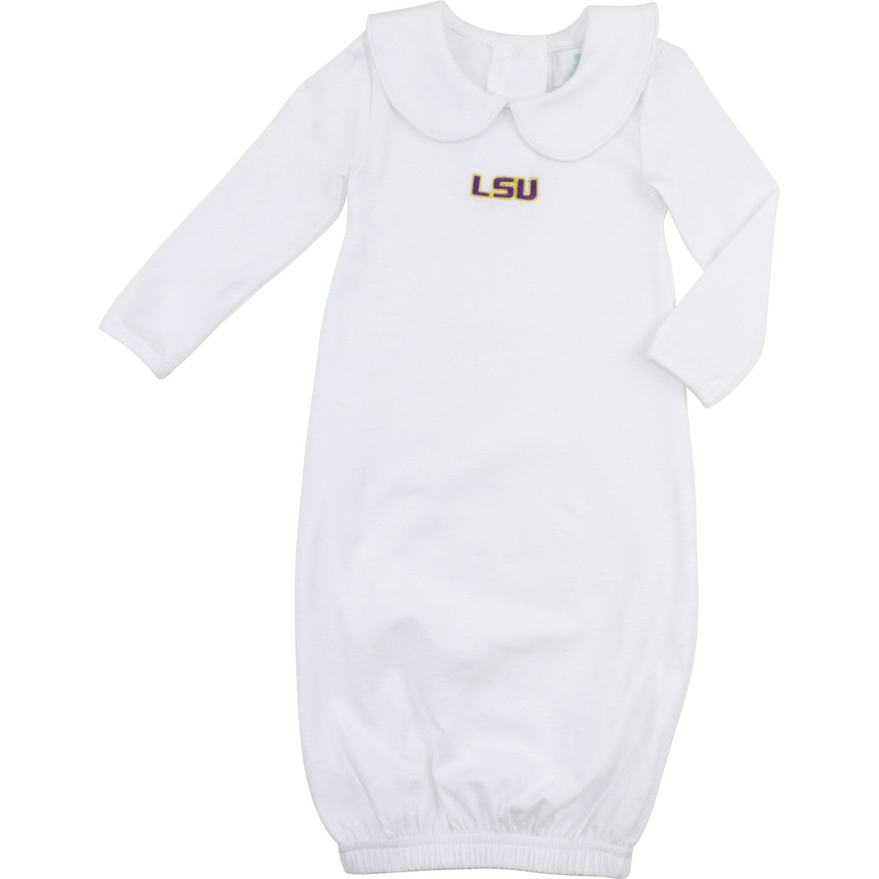 Officially Licensed Knit LSU Baby Gown