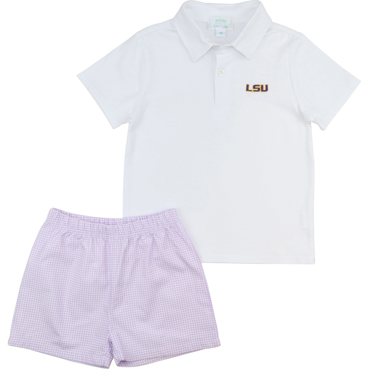 Officially Licensed LSU Polo Short Set