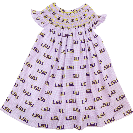 Officially Licensed Smocked LSU Dress