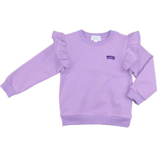 Officially Licensed TCU Ruffled Sweatshirt