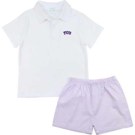 Officially Licensed TCU Polo Short Set