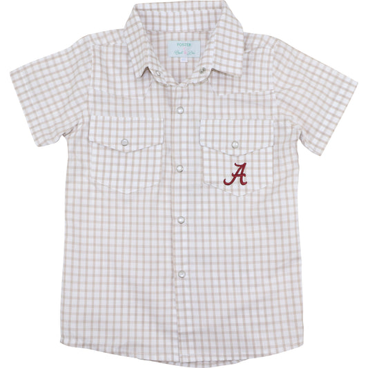 Officially Licensed Alabama Pearl Snap Shirt