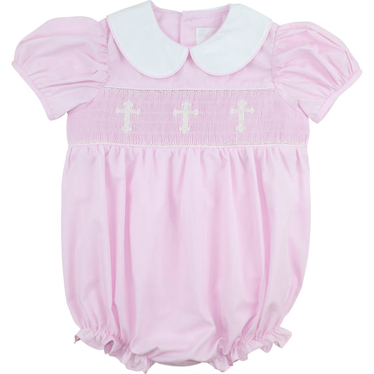 Pink Smocked Cross Bubble