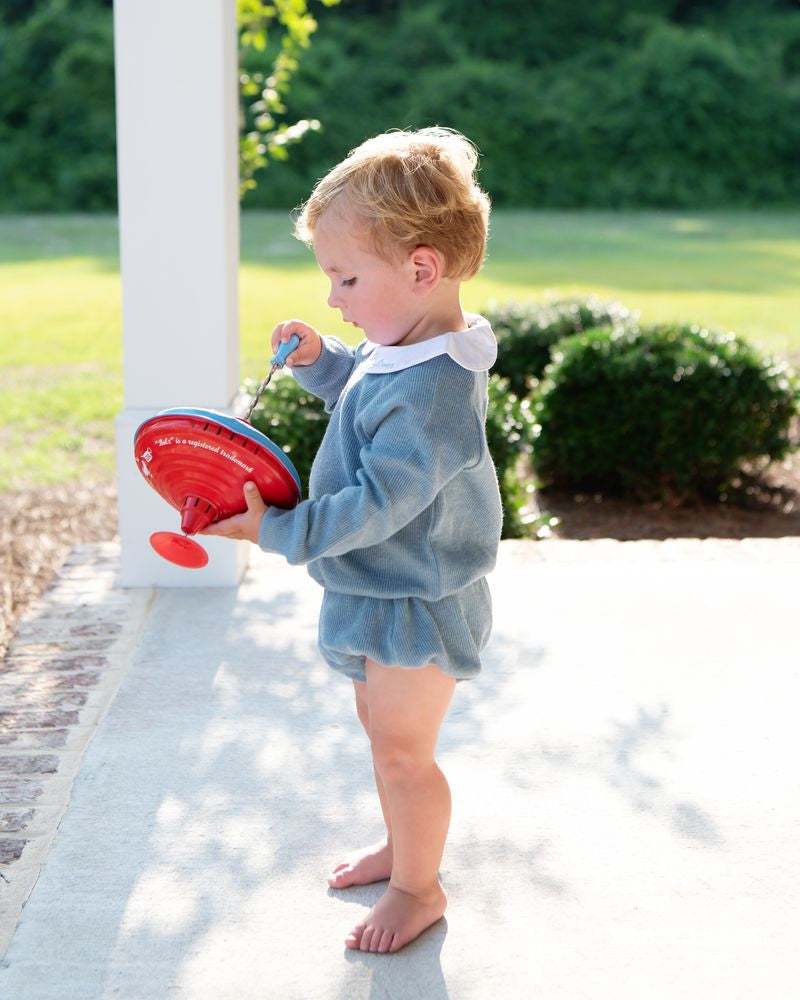 Blue Sweater Diaper Set