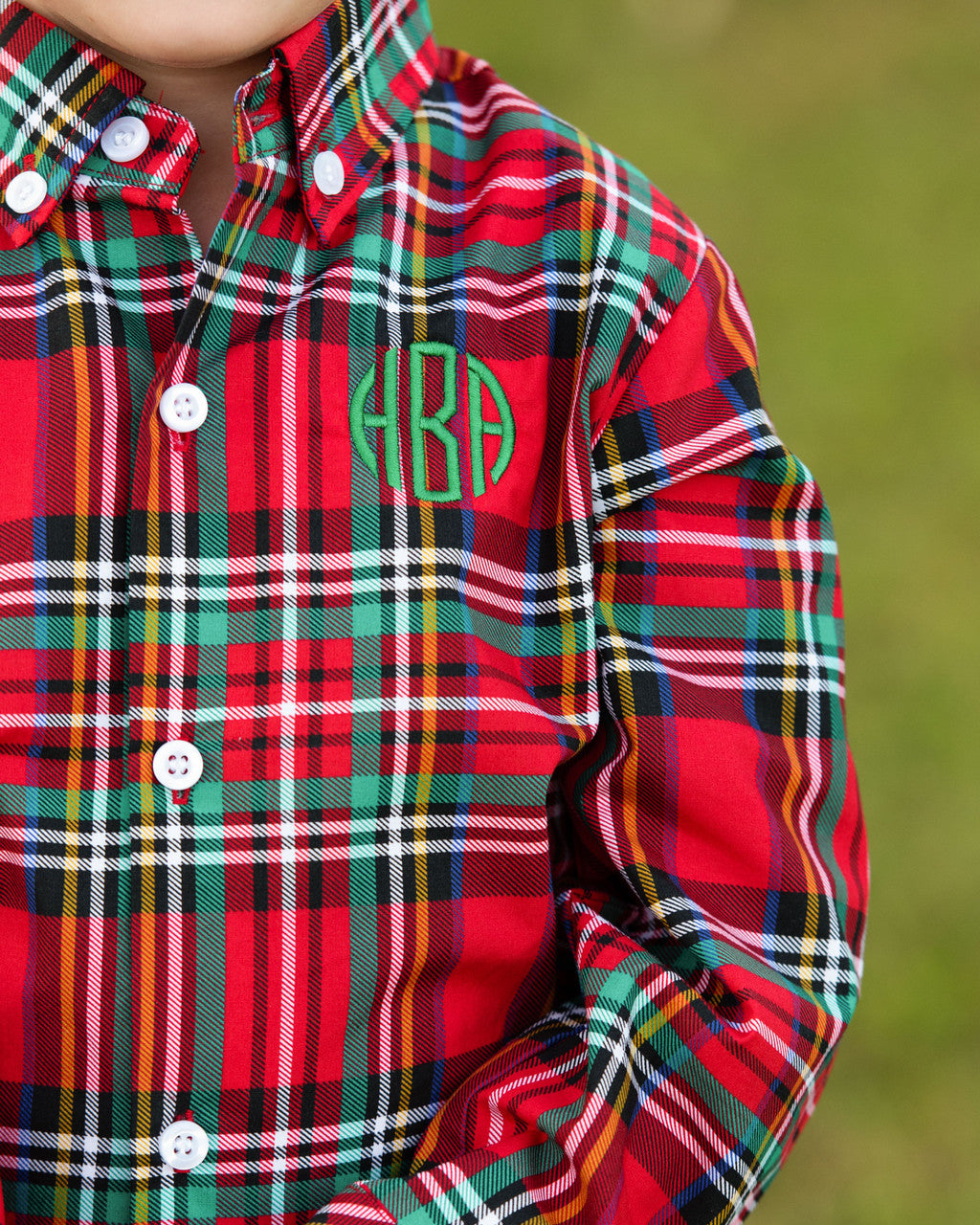 Christmas Plaid Button Down Shirt