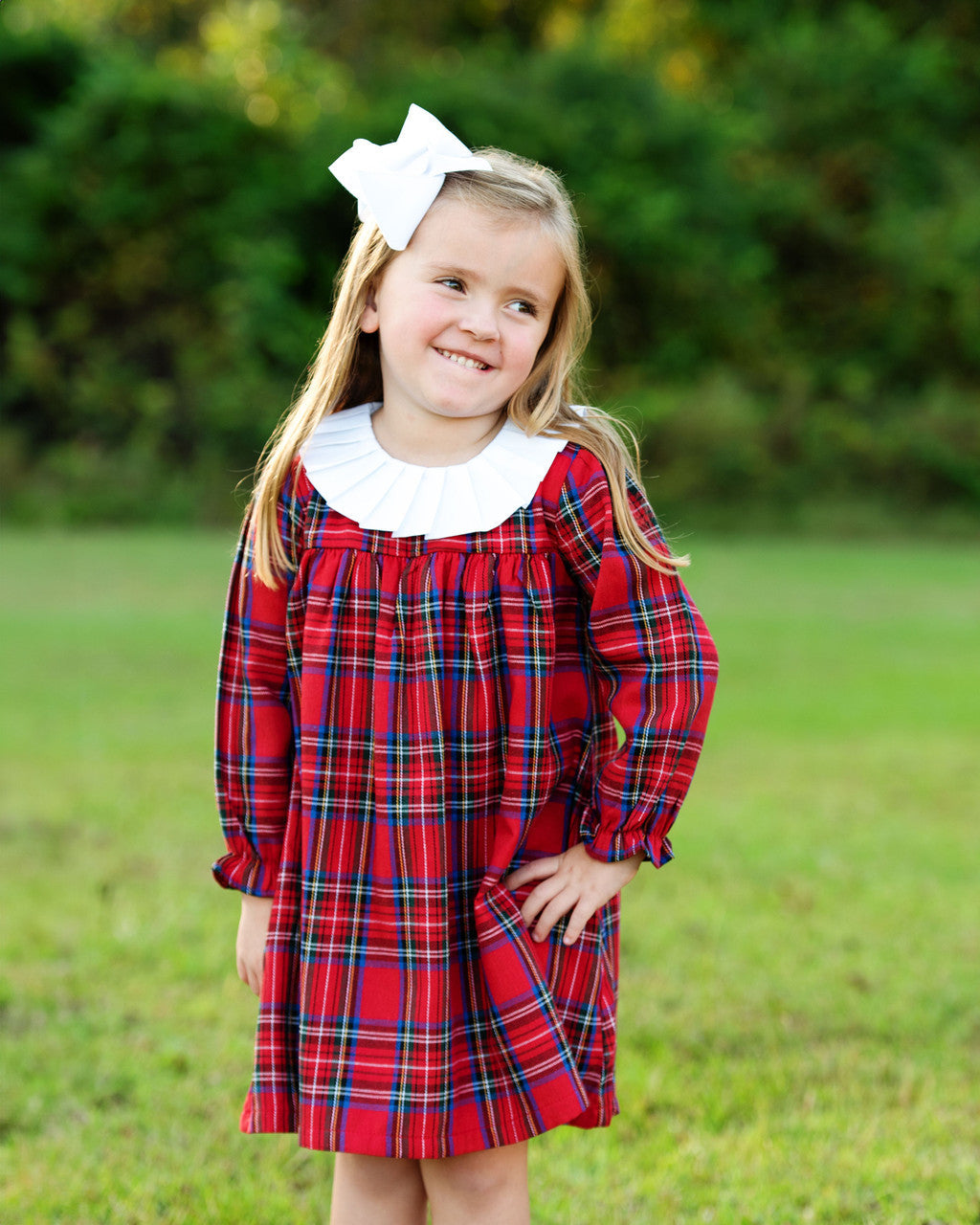 Red Holiday Plaid Dress