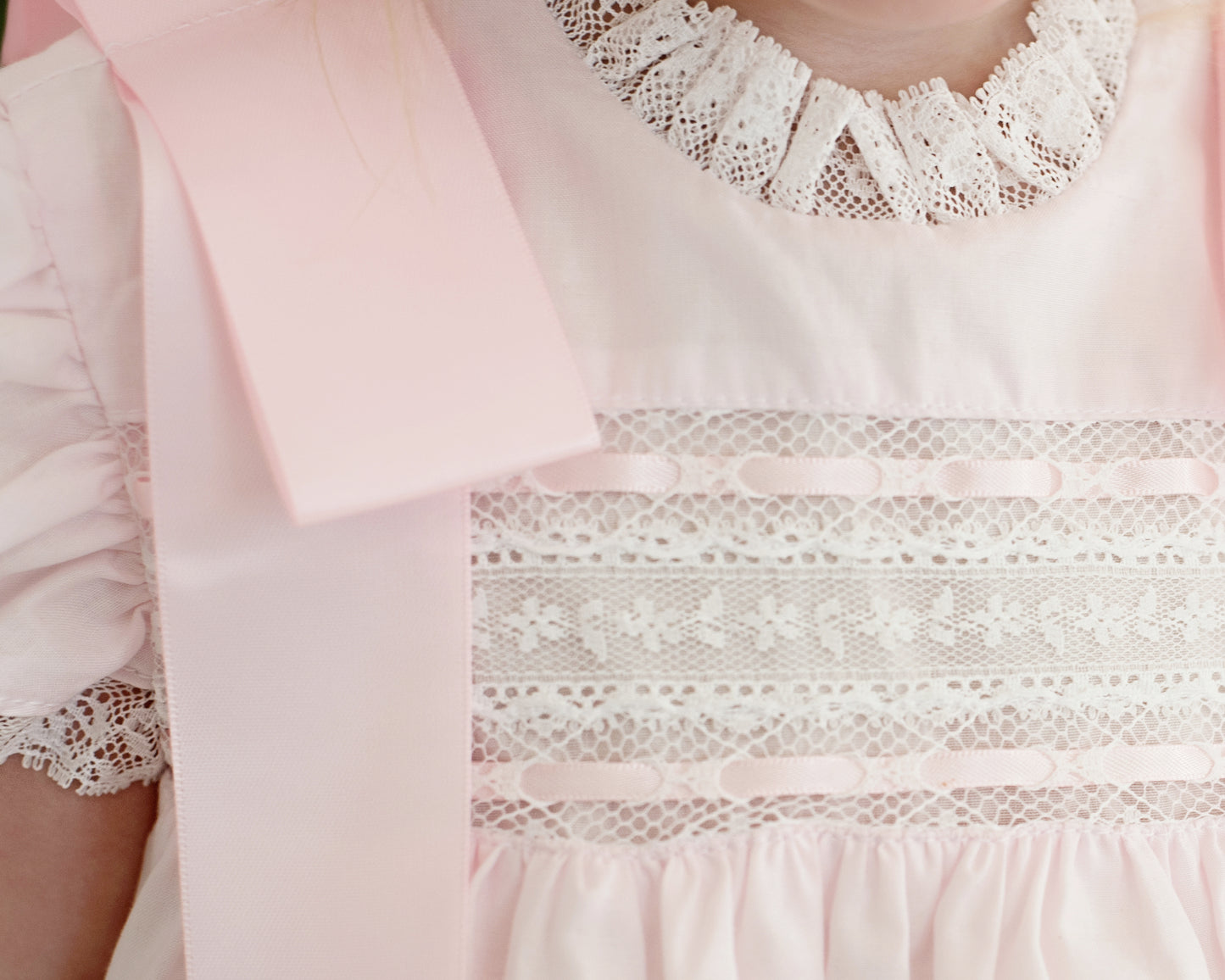 Pink Heirloom Lace Dress