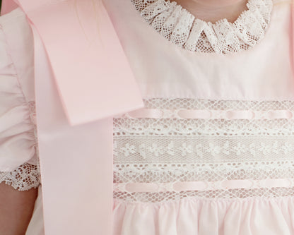 Pink Heirloom Lace Dress