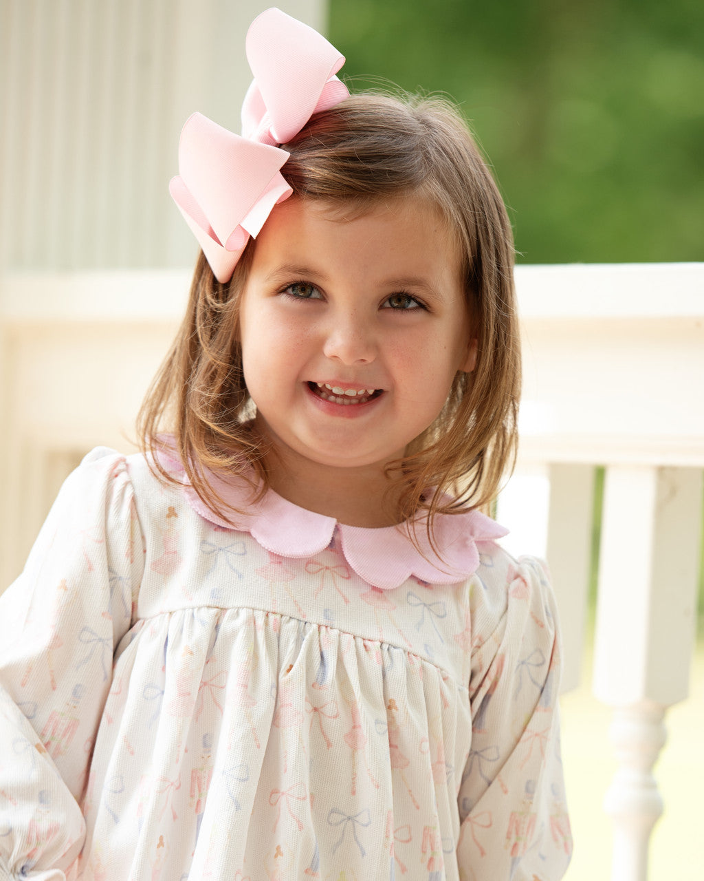 Pink Corduroy Nutcracker and Bow Dress