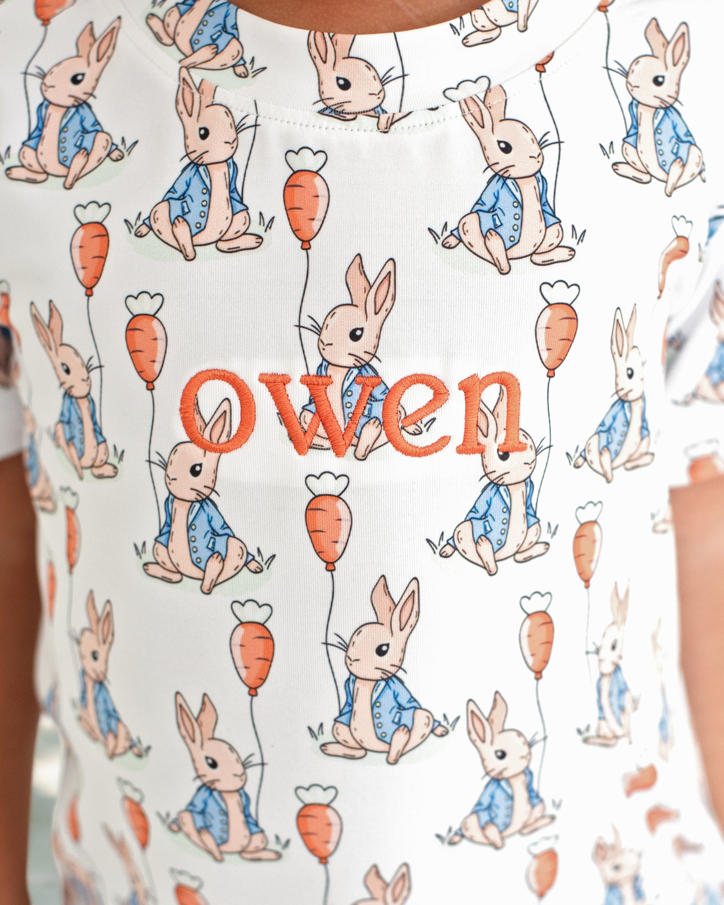 Bunny And Carrot Balloon Short Set