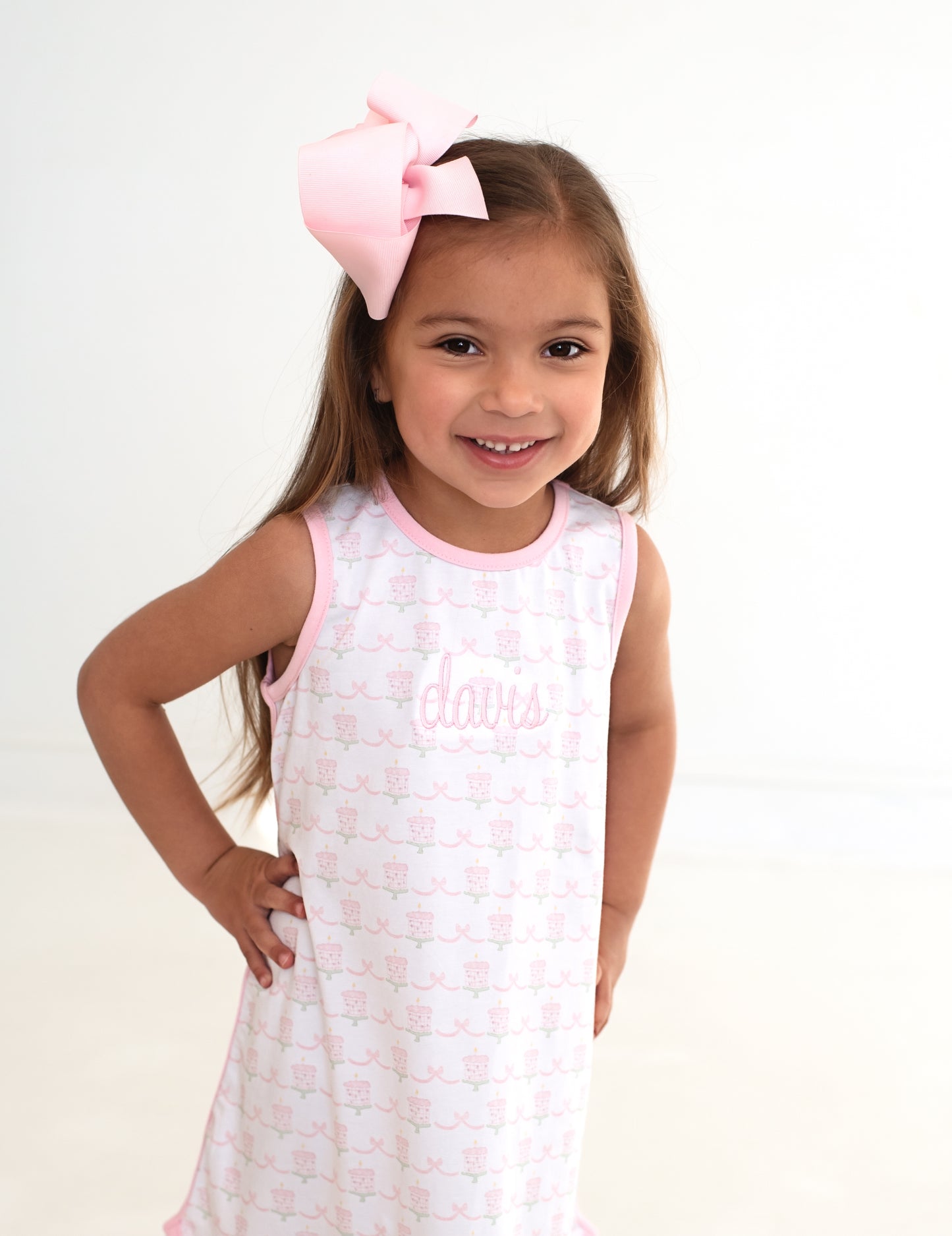 Pink Birthday Cake Knit Play Dress