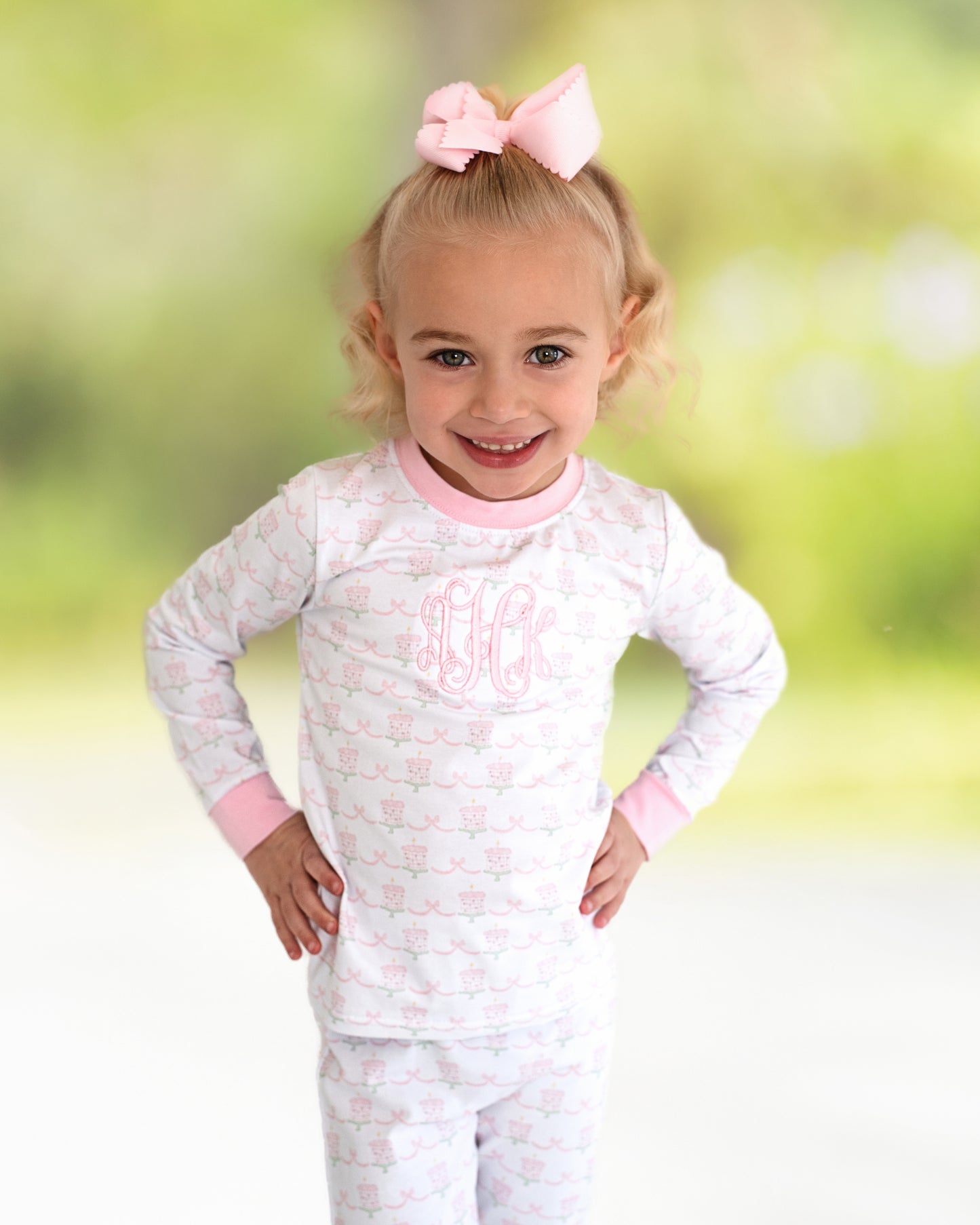 Pink Birthday Cake Knit Pajamas