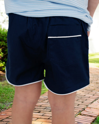 Navy Twill Shorts