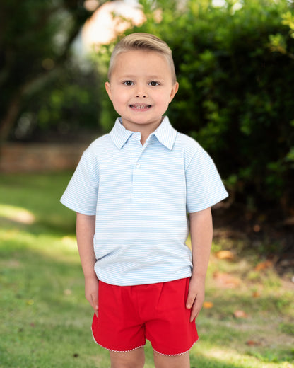 Red Twill Shorts