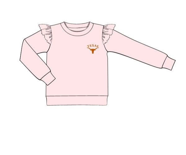 Officially Licensed UT Ruffled Sweatshirt