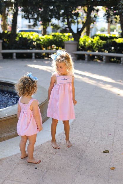 Pink And Blue Sun Dress