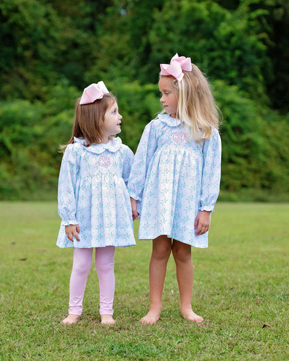 Pink And Green Holiday Vines Dress