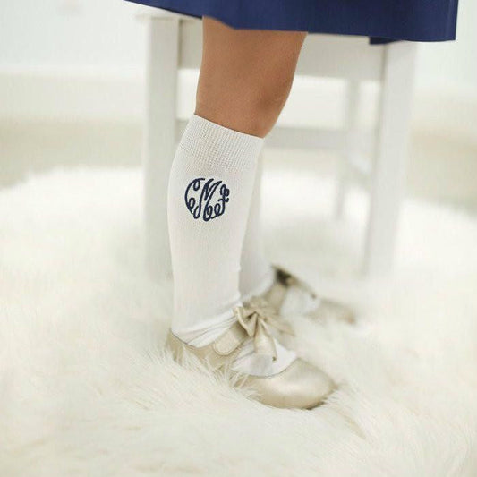 Monogrammed Knee High Socks