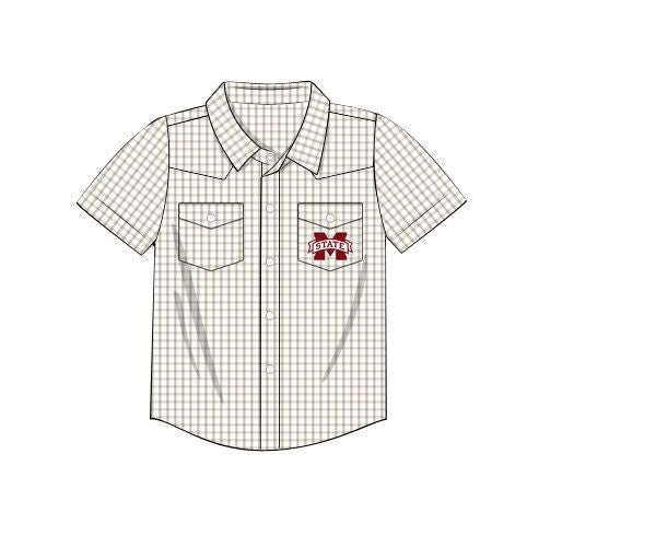 Officially Licensed Mississippi State Pearl Snap Shirt