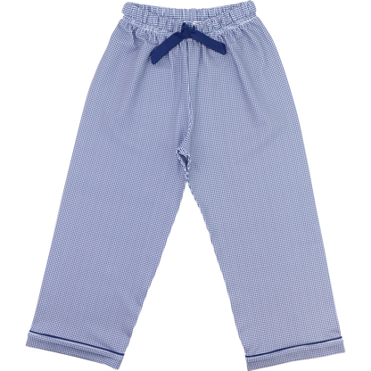 Navy Gingham Knit Pajama Pants