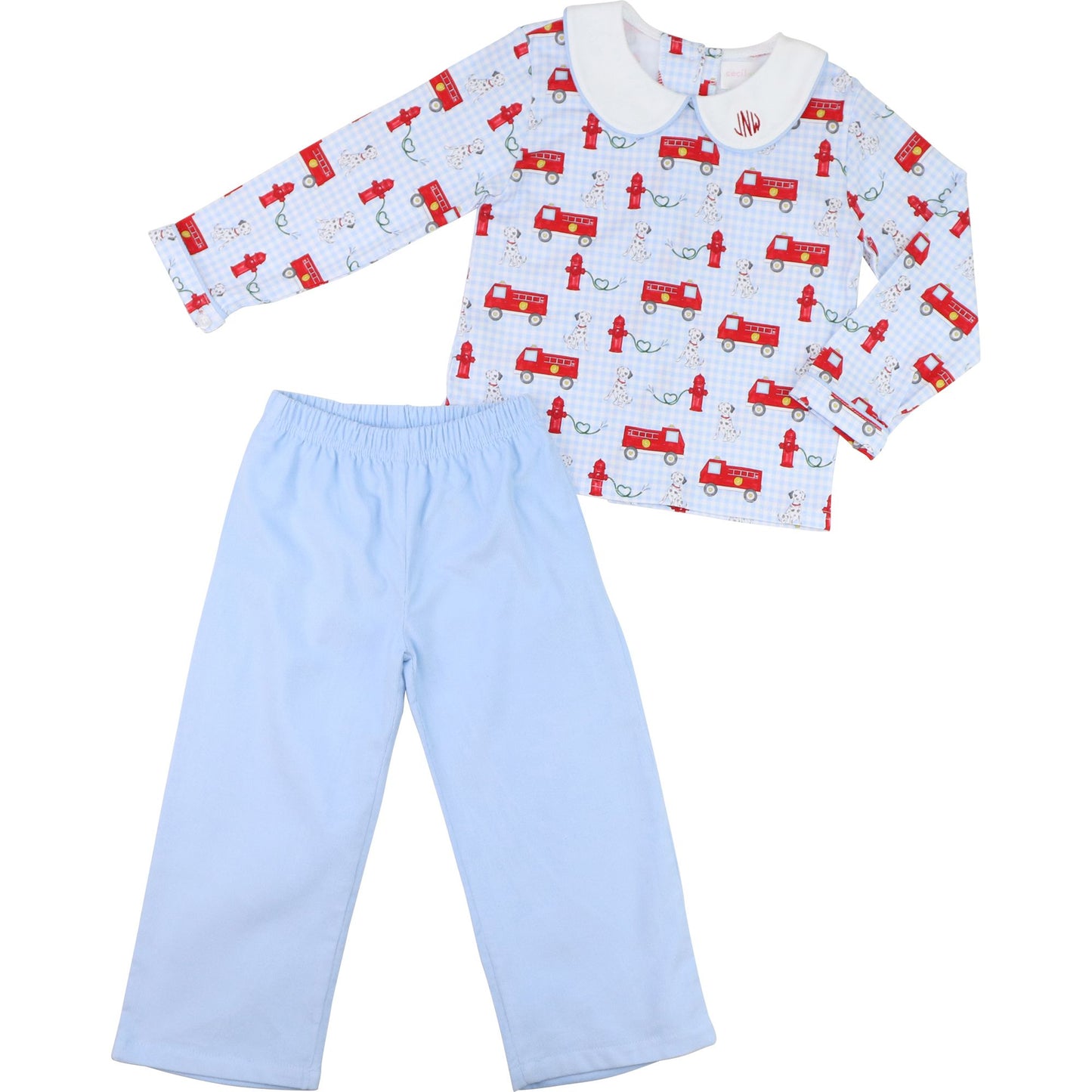 Valentine Firetruck Pant Set