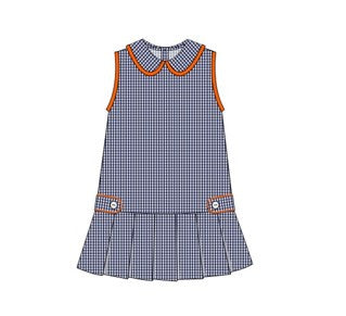 Navy And Orange Tennis Dress