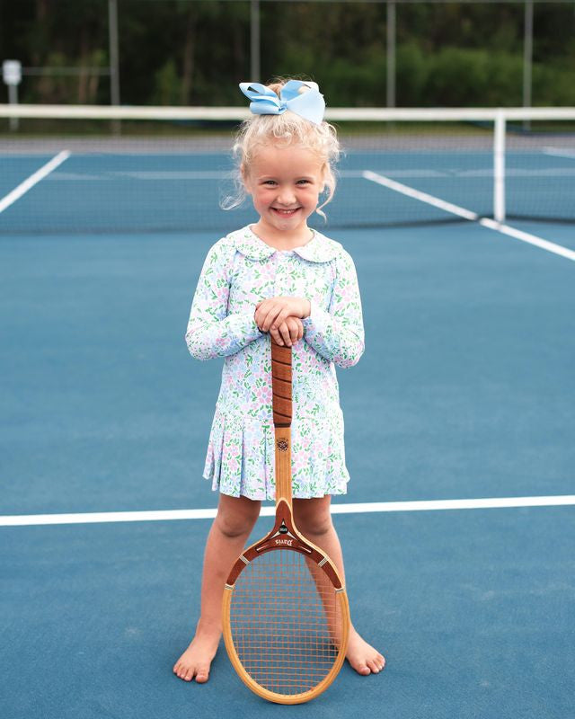 Floral Lycra Tennis Dress