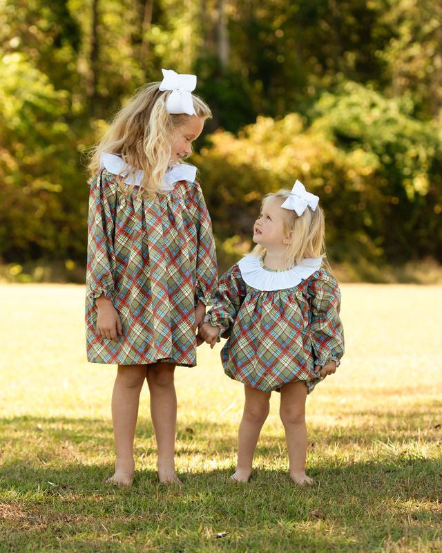 Corduroy Plaid Dress