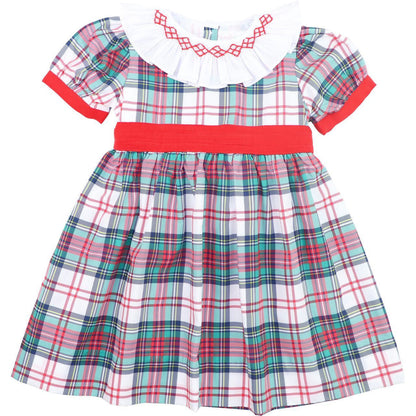 Smocked Tartan Plaid Dress