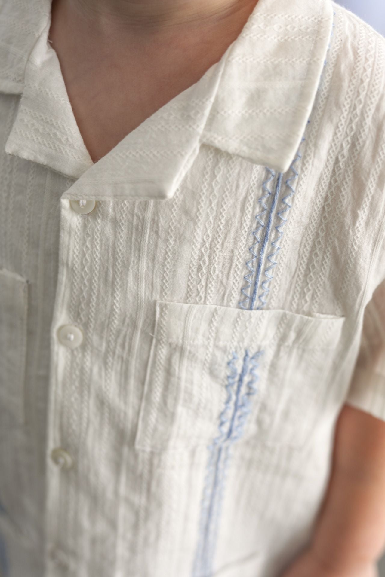 Blue Guayabera