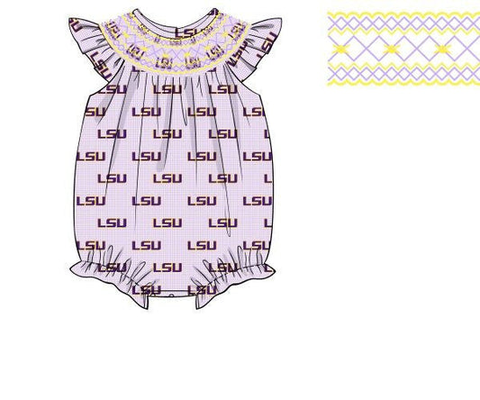 Officially Licensed Smocked LSU Bubble