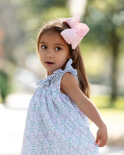 Green And Pink Smocked Easter Egg Dress