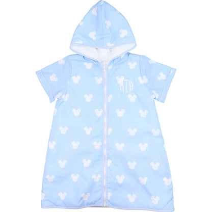 Blue Mouse Ears Print Coverup