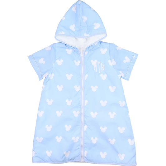 Blue Mouse Ears Print Coverup