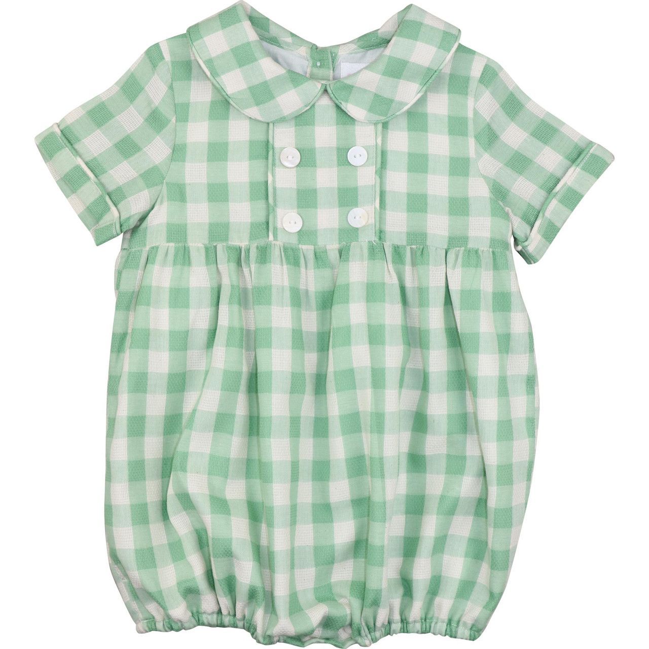 Green Linen Check Bubble