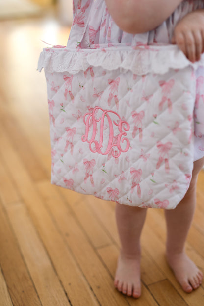 Pink Ballet Quilted Tote