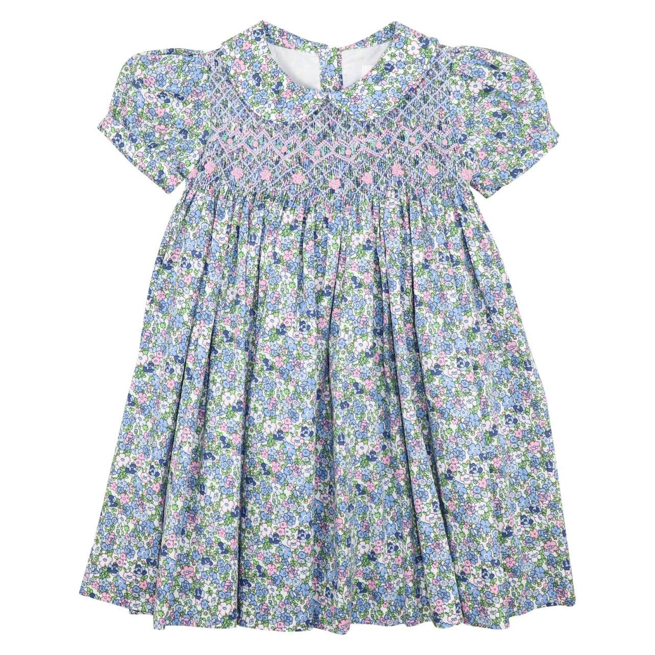 Pink Smocked Liberty Floral Dress