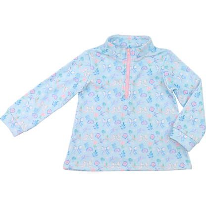 Blue Floral Pullover