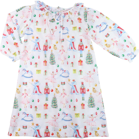 Ballet Nutcracker Print Nightgown - Shipping Early November  Smocked Threads