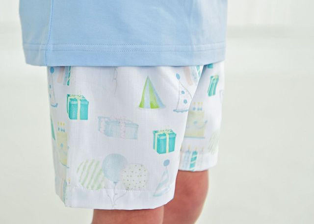 Birthday Print Polo Short Set  Monogram