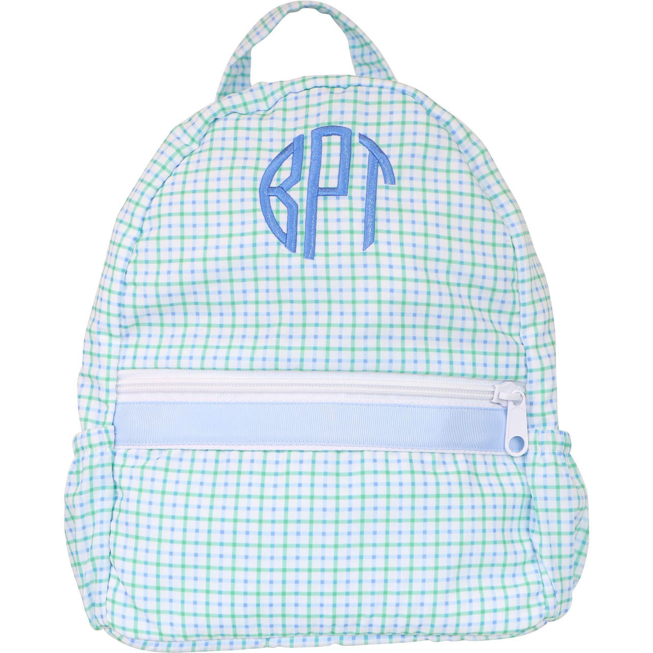 Blue And Green Windowpane Backpack