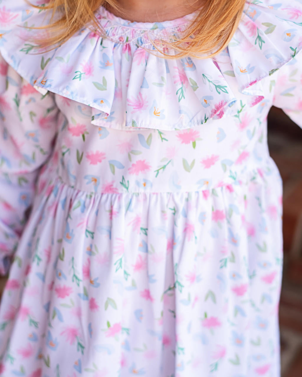 Blue And Pink Pastel Floral Smocked Dress  Smocked Threads