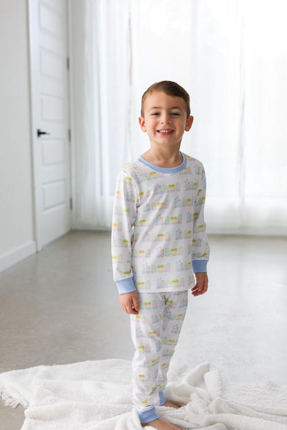 Easter Train Knit Pajamas