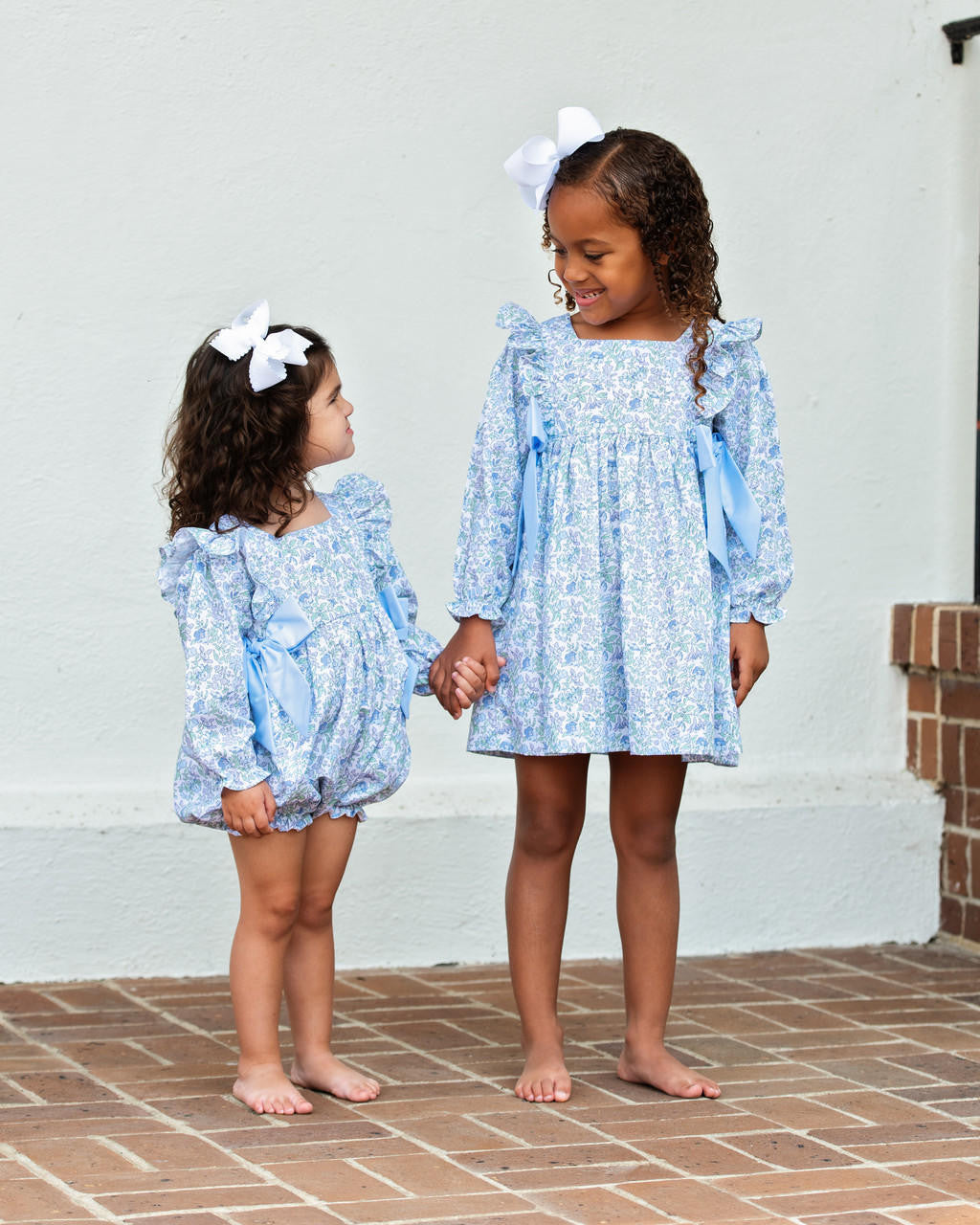 Blue Liberty Bow Bubble - Shipping Mid October  Smocked Threads