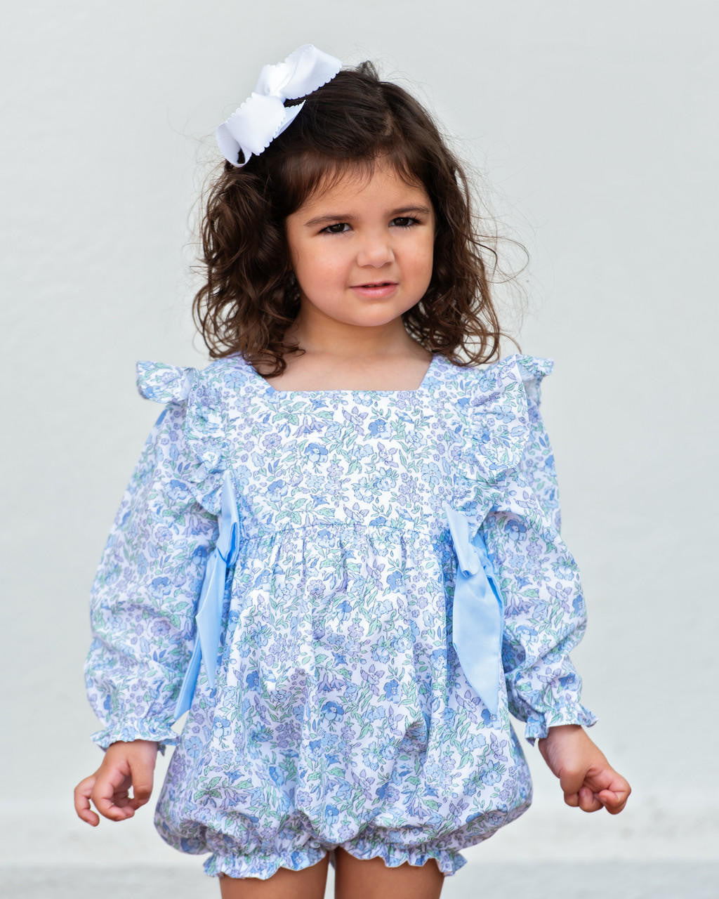 Blue Liberty Bow Bubble - Shipping Mid October  Smocked Threads