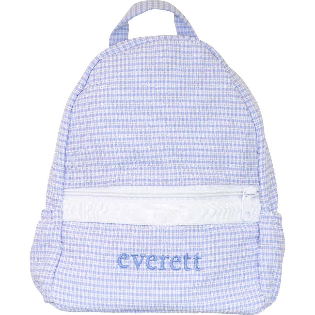 Blue Mini Plaid Backpack