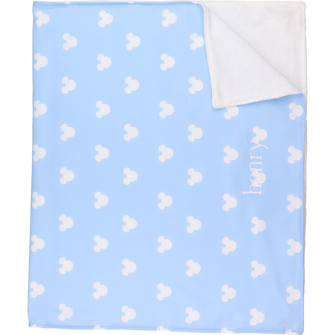 Blue Mouse Ears Beach Towel  Monogram - Cecil and Lou